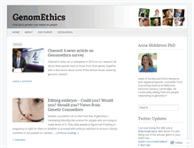 Tablet Screenshot of genomethicsblog.org